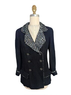 Chanel 10A Black Sequin Trim Jacket | Karl Lagerfeld